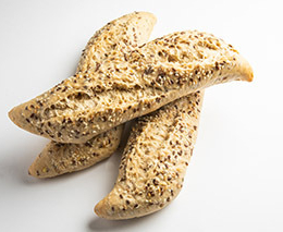 Demi baguette Duchesse céréales précuite sur sole 24cm (140g x60) - Surgelé