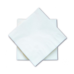Serviette 2 plis blanche (40x40cm x100)