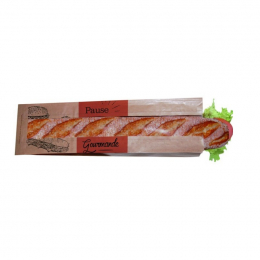 Sachet sandwich avec fenêtre en kraft brun 10x6x34cm colis (1000U) - PUBLI EMBAL