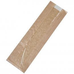 Sac sandwich papier kraft brun avec fenêtre (100x40x340mm) (x1000)