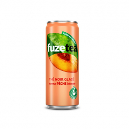 Boisson thé pêche (boite slim 33cl x24) - FUZETEA