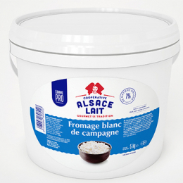 Fromage blanc nature de campagne 7%Mg 5Kg - ALSACE LAIT