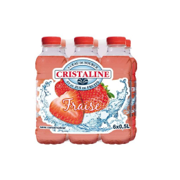 Eau cristaline fraise (50cl x24)
