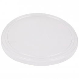 Couvercle plat rond PS transparent [600 (20x30)] (coupe à dessert associée : 8240105)