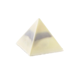 Patisseries "Autour du chocolat" - Pyramide chocolat ivoire 80g x12