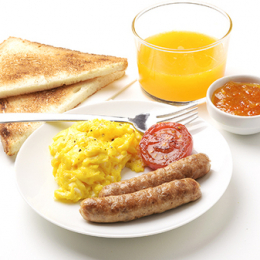 Saucisse petit-déjeuner veau volaille cuite s/v (25g x40)