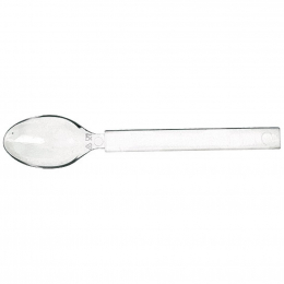 Cuillère dessert PS transparent givrée 128mm [250 (10x25)] (couvert)