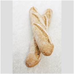 Baguette de campagne farine Label Rouge précuit/sole 50x6x4cm (280g x25) - Surgelé