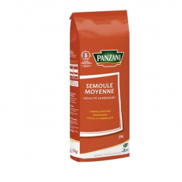 Semoule de blé moyenne sac 5Kg - PANZANI