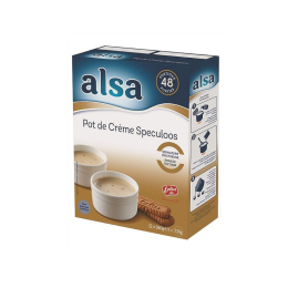 Préparation entremet pot de crème biscuit speculoos boite 720g /48P - ALSA