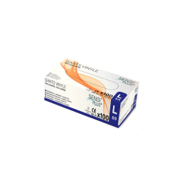 Gants vynile transparent non poudré T8/9 [L] (100U x10)