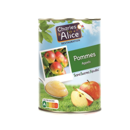 Compote de pomme allegée boite 5/1 - CHARLES ET ALICE