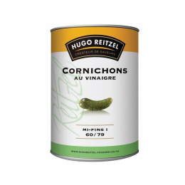 Cornichon au vinaigre 60/79 boite 5/1 4.1Kg PNE 2.12Kg