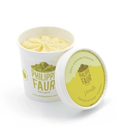 Glace Les petits pots - Vanille Bourbon 100ml x9 - Création Philippe Faur
