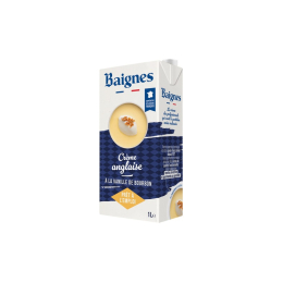 Crème anglaise à la vanille bourbon (1L x6) - BAIGNES