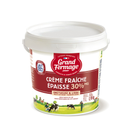 Crème fraîche épaisse 30%Mg 1L - GRAND FERMAGE