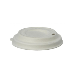 Couvercle dôme blanc fibre moulée (94x15mm) [1000 (20x50)] (gobelet associé : 12/16/22Oz)