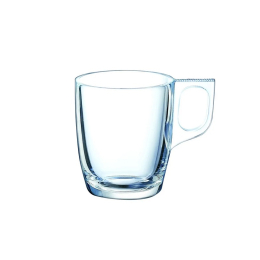 Tasse à expresso rond transparent verre trempé 9cl Ø8.4cm - VOLUTO ARCOROC
