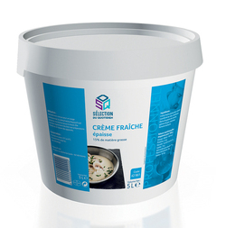 Crème fraîche légère épaisse 15%Mg France 5L