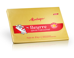 Beurre 82%Mg AOP Charente plaque (2Kg x5) - MONTAIGU
