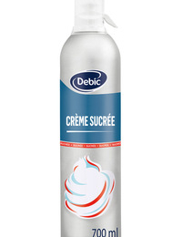 Crème sucrée sous pression UHT aérosol 37%Mg 700ml - DEBIC