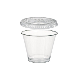 A004 - Pot à dessert avec couvercle cristal 270cc sachet (50U)x16 (bol saladier) - ALPHA FORM (autre couvercle associé 96759)