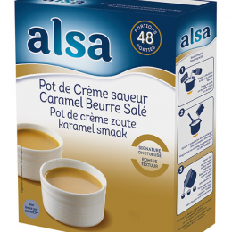 Préparation pot crème caramel au beurre salé boite 720g /48P - ALSA