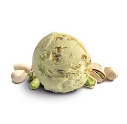 Crème glacée pistache avec morceaux de pistaches caramélisées 2.4L/1.292Kg - mdd - Surgelé