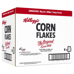 Pétale de maïs dorés nature Corn Flakes (500g x8) - KELLOGG'S