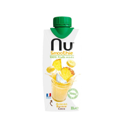 Nu Smoothies - Ananas banane coco (330ml x12)