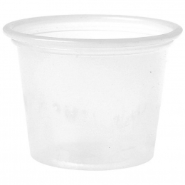 Mini pot PS opaque 30ml/1Oz (44.5x44.5x32mm) [5000 (20x250)] (couvercle associe : 09POTL1/C) (saladier bol)