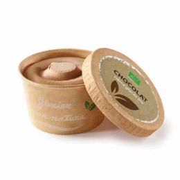Glace Petit pot kraft BIO - Chocolat 120ml x24