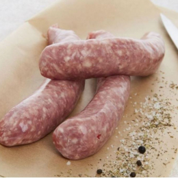 Saucisse de Toulouse pur porc boyau naturel s/v (130g env x10) France - mdd