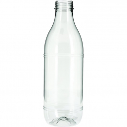 Bouteille "Fruita" RPET transparente (1L) [x78x] (x130) (bouchons associés : 800043J/C, 80040/C3, 80043N/C)