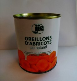 Abricot oreillons naturel (boite 5/1 x3) - JIC