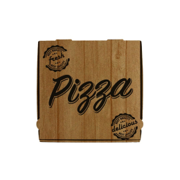 Boite à pizza 33x33x4cm (100U) - WOODBOX