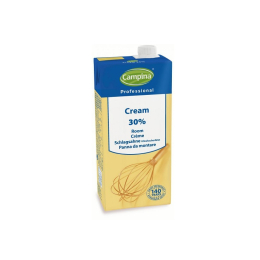 Crème liquide UHT 30%Mg brique 1L - CAMPINA PROFESSIONAL