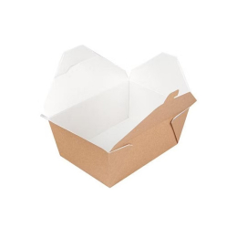 Boite américaine carton rectangulaire 780ml micro-ondable paquet (50U)x10 - GARCIA DE POU