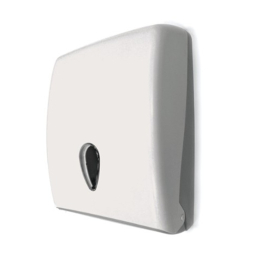 Distributeur mural couleur blanc pour essuie mains pliés Z