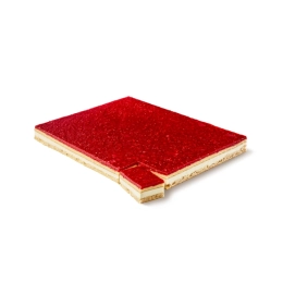 Cadres et fingers individuels - Demi-cadre panna cotta framboise 2100g x1