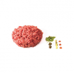 Tartare de boeuf charolais VBF coupé aux couteaux 3%Mg (180g x8)