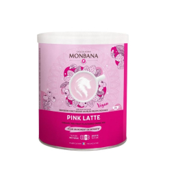 Monbana - Préparation pour pink latte saveur fruits rouges boite 350g