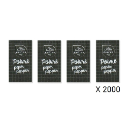 Poivre gris moulu en dose (0.14g x 2000) - LA CASE AUX ÉPICES