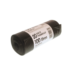 Sac poubelle 100L 35µ gaine noir (20U)x10