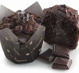 Muffin tulipe chocolat extreme (110g x20) - Surgelés