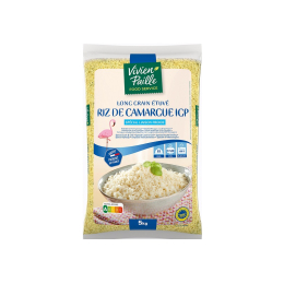 Riz long étuvé IGP Camargue sachet 5Kg - VIVIEN PAILLE