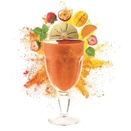 Smoothies - Crazy melon (melon, mangue, fraise, fruit de la passion) 150g x15