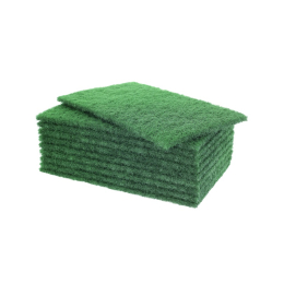 Tampon abrasif vert 22.5x14cm sachet (10U) - NICOLS