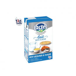 Lait UHT 1/2 écrémé (1L x6) - LACTEL