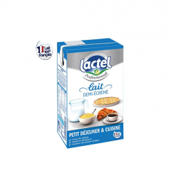 Lait UHT 1/2 écrémé (1L x6) - LACTEL